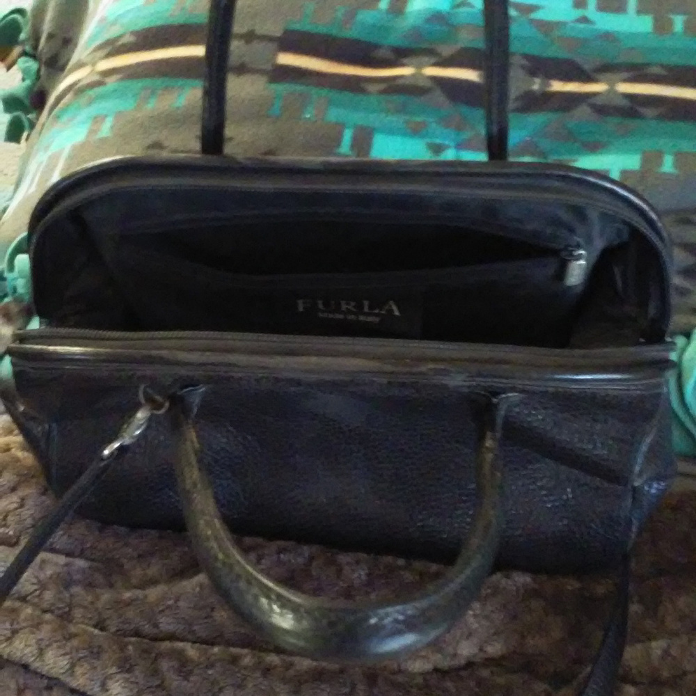 Furla Satchel with long  strap.